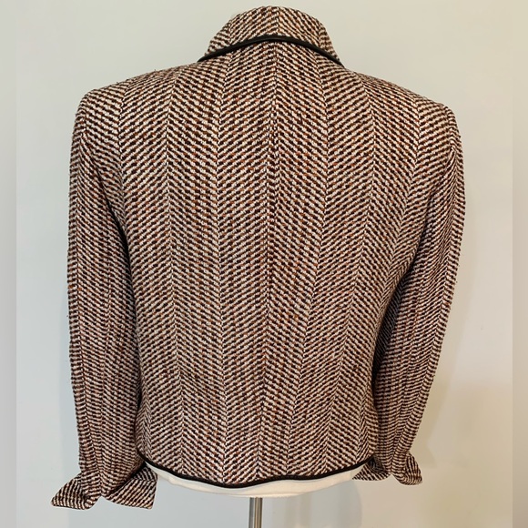 Pre-owned size 8 DONCASTER tweed jacket - Picture 2 of 3